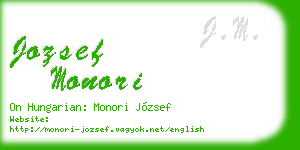 jozsef monori business card
