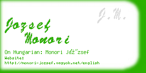 jozsef monori business card